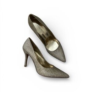 Nine West Glittering Gold Heels